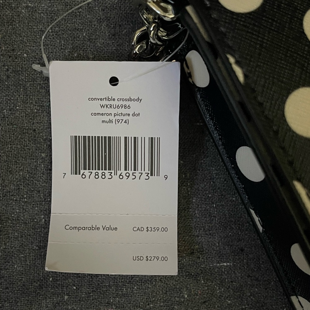 Kate Spade Black and White Polka Dot Crossbody Bag - Picture 14 of 14